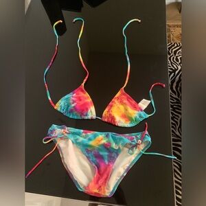 Colorful Tie-Dye Bikini Set